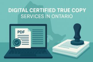 digital certified true copy Ontario